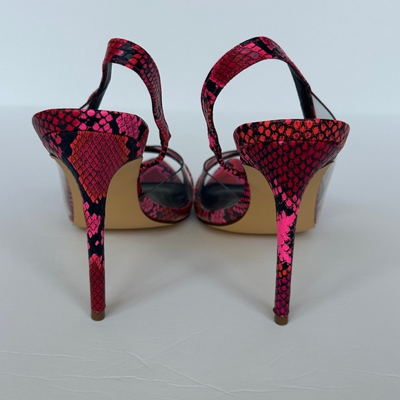 Liliana NWOT Hot Pink Snakeskin Stilettos 👠 | Statement Shoe | Women’s Size 7.5 - Picture 3 of 6